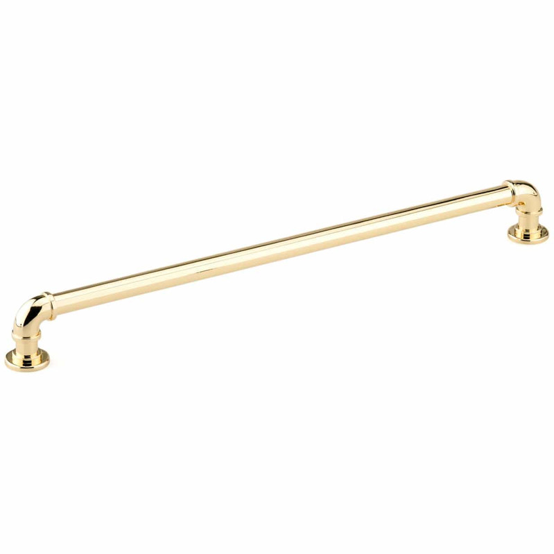 Eclectic Pull, 12-5/8" Center-to-Center, Brass